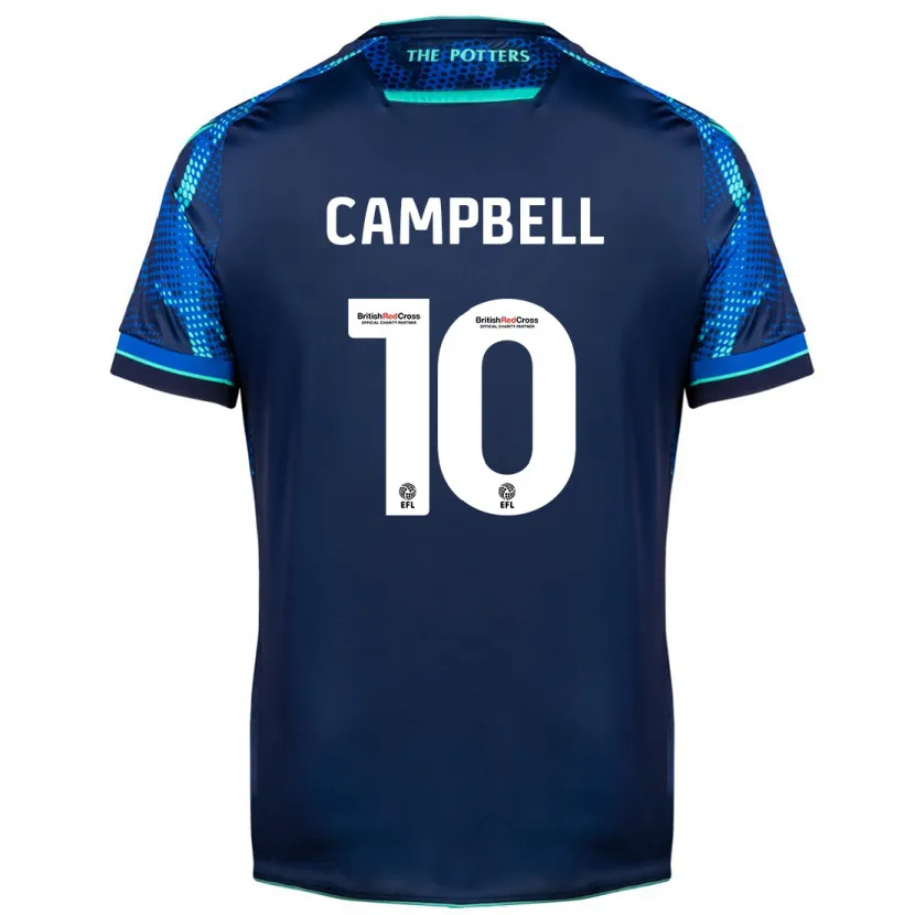 Danxen Niño Camiseta Tyrese Campbell #10 Armada 2ª Equipación 2023/24 La Camisa