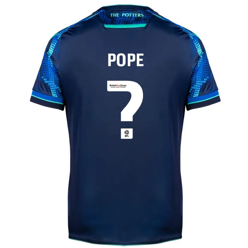 Danxen Niño Camiseta Ollie Pope #0 Armada 2ª Equipación 2023/24 La Camisa