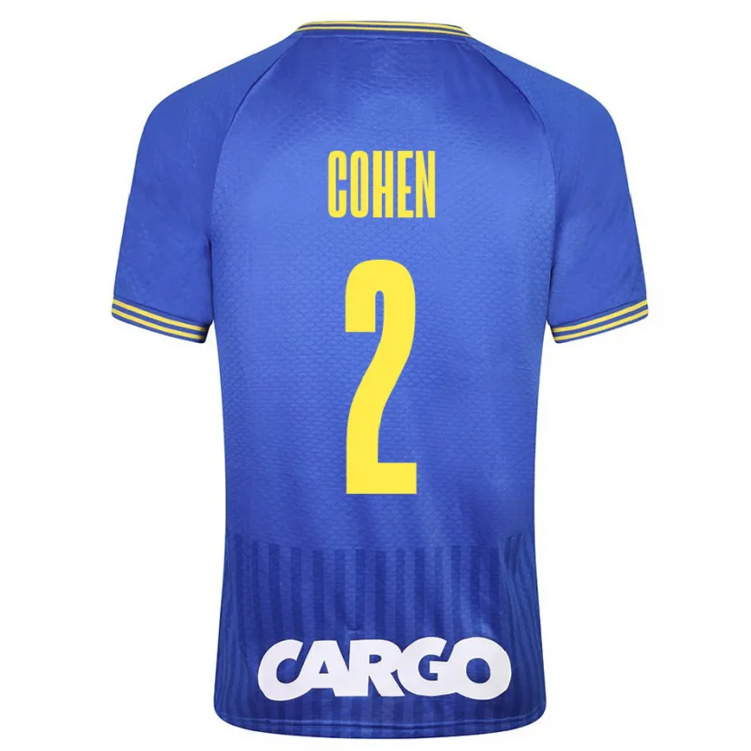 Danxen Niño Camiseta Avishay Cohen #2 Azul 2ª Equipación 2023/24 La Camisa