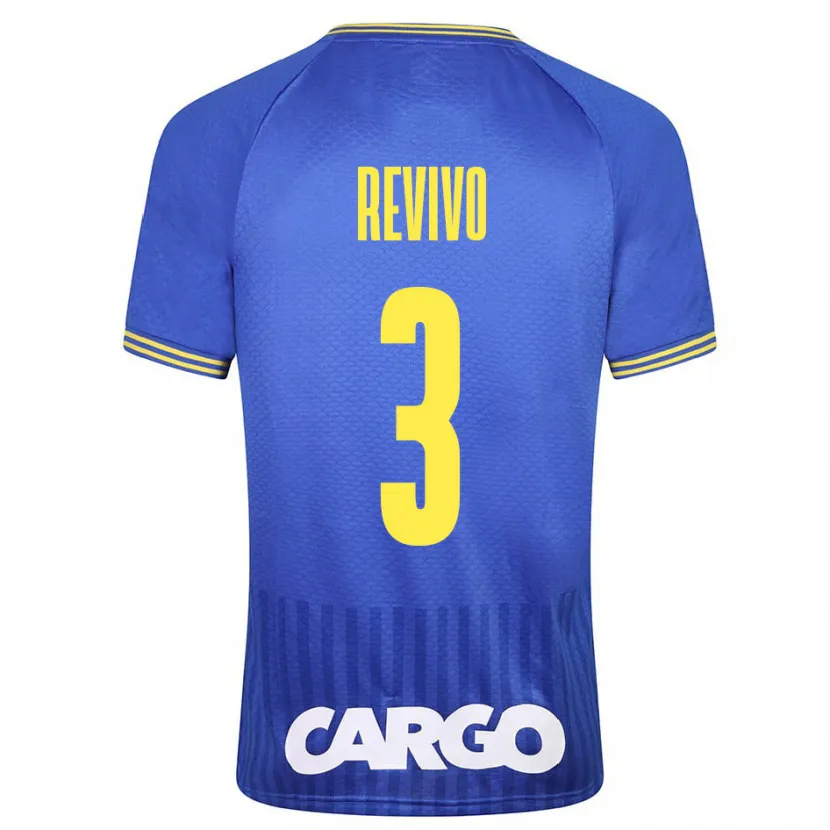 Danxen Niño Camiseta Roy Revivo #3 Azul 2ª Equipación 2023/24 La Camisa