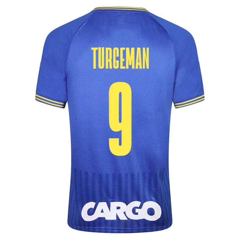 Danxen Niño Camiseta Dor Turgeman #9 Azul 2ª Equipación 2023/24 La Camisa