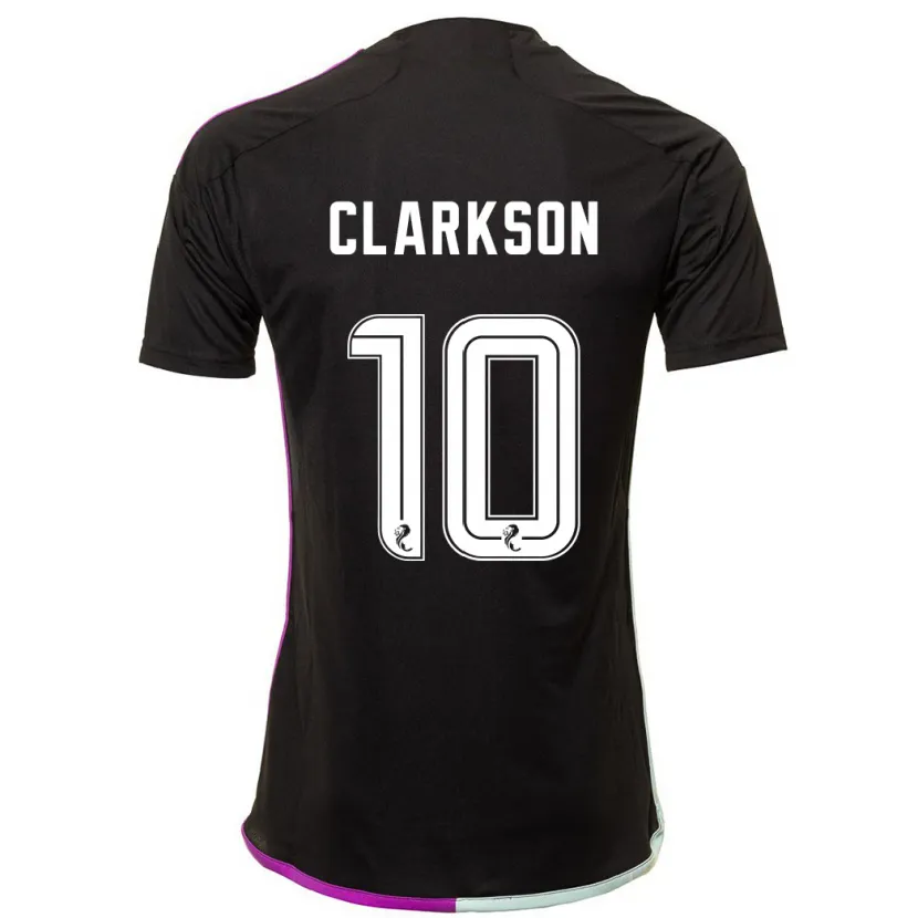 Danxen Niño Camiseta Leighton Clarkson #10 Negro 2ª Equipación 2023/24 La Camisa