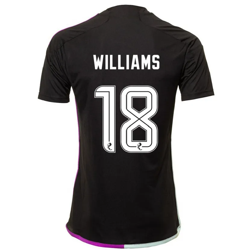 Danxen Niño Camiseta Rhys Williams #18 Negro 2ª Equipación 2023/24 La Camisa