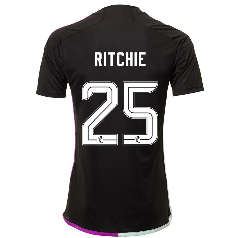 Danxen Niño Camiseta Tom Ritchie #25 Negro 2ª Equipación 2023/24 La Camisa