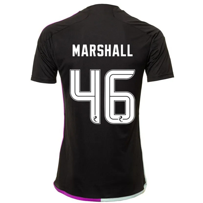 Danxen Niño Camiseta Findlay Marshall #46 Negro 2ª Equipación 2023/24 La Camisa