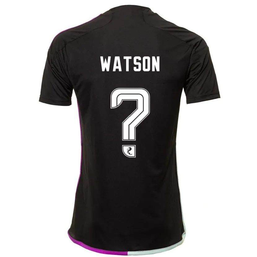 Danxen Niño Camiseta Kai Watson #0 Negro 2ª Equipación 2023/24 La Camisa