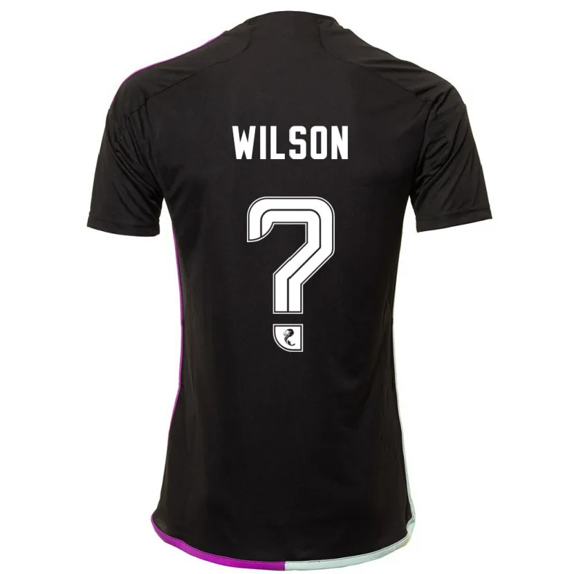 Danxen Niño Camiseta Cameron Wilson #0 Negro 2ª Equipación 2023/24 La Camisa