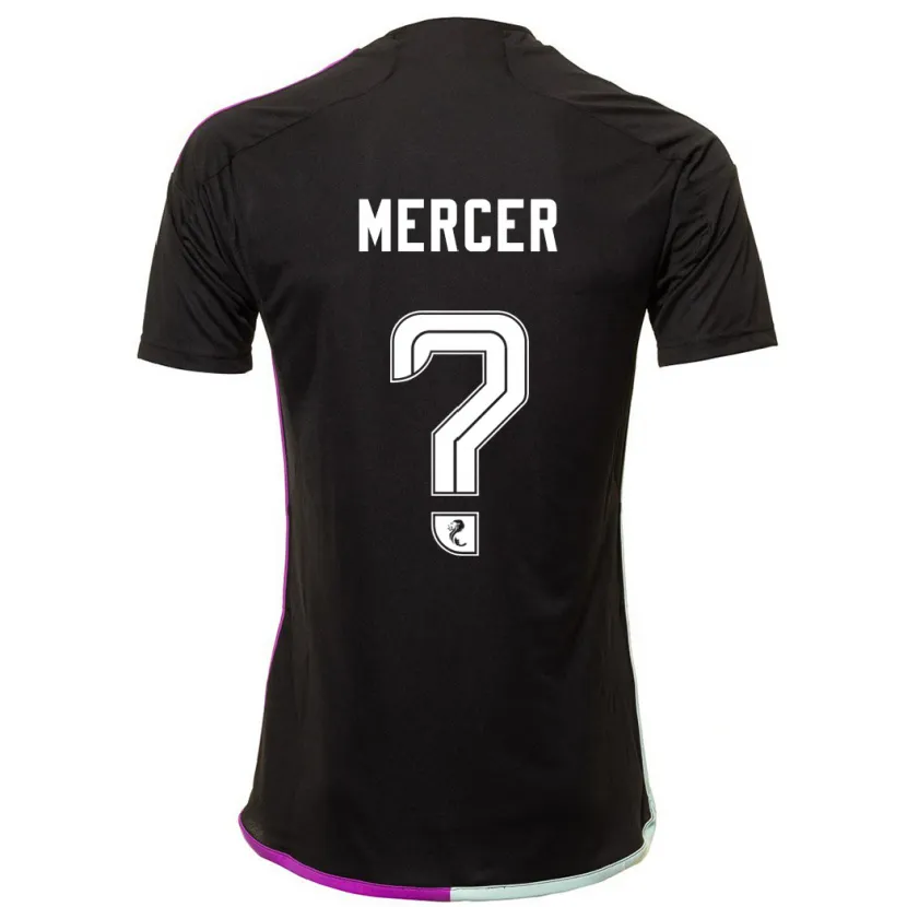 Danxen Niño Camiseta Jamie Mercer #0 Negro 2ª Equipación 2023/24 La Camisa