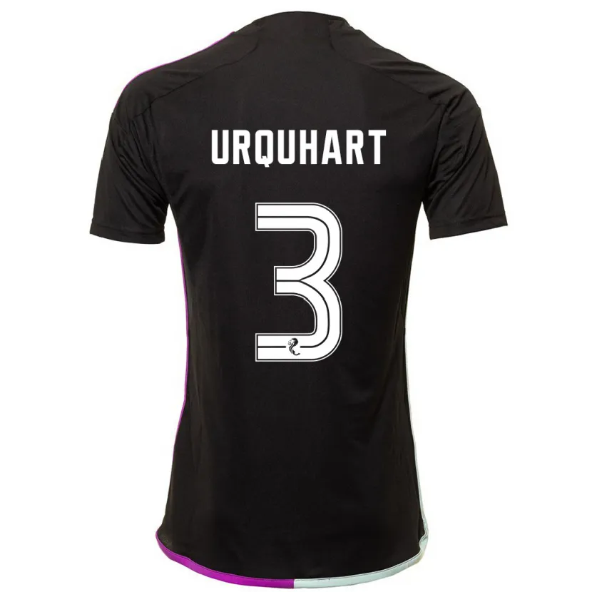 Danxen Niño Camiseta Millie Urquhart #3 Negro 2ª Equipación 2023/24 La Camisa