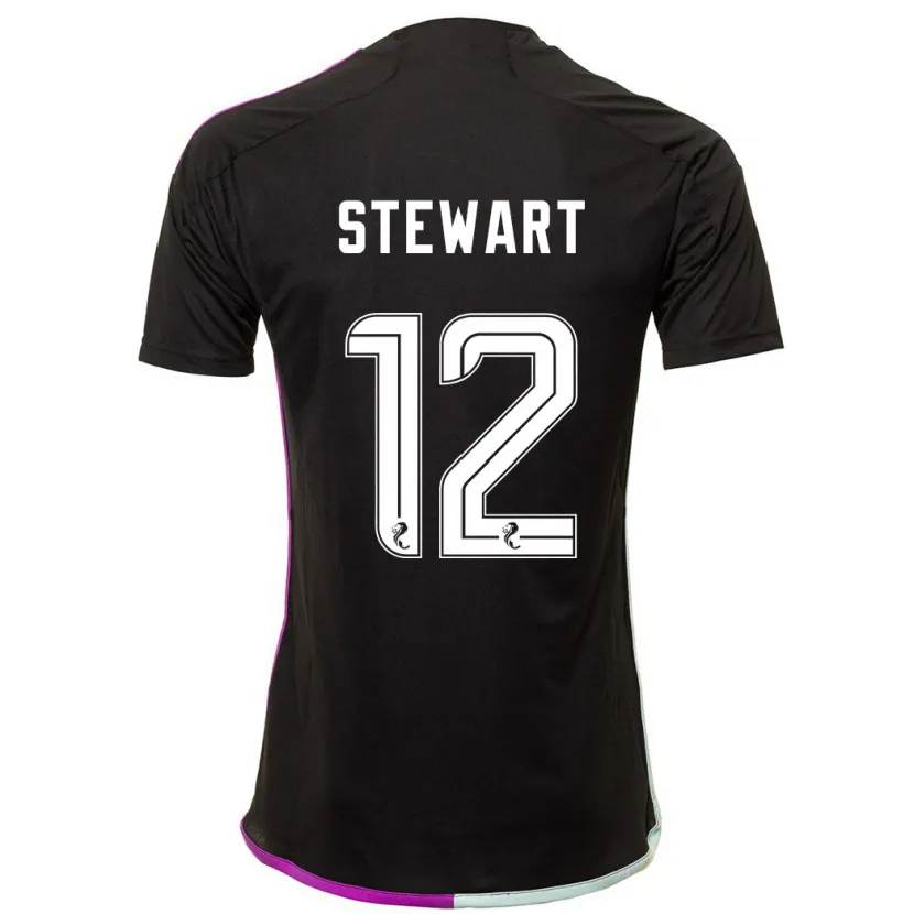 Danxen Niño Camiseta Hannah Stewart #12 Negro 2ª Equipación 2023/24 La Camisa