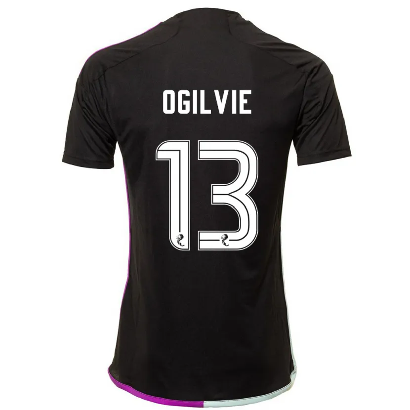 Danxen Niño Camiseta Francesca Ogilvie #13 Negro 2ª Equipación 2023/24 La Camisa