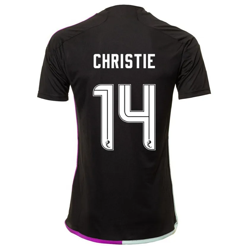 Danxen Niño Camiseta Mya Christie #14 Negro 2ª Equipación 2023/24 La Camisa