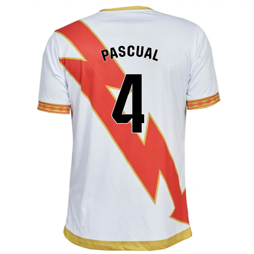 Danxen Hombre Camiseta Martín Pascual #4 Blanco 1ª Equipación 2023/24 La Camisa