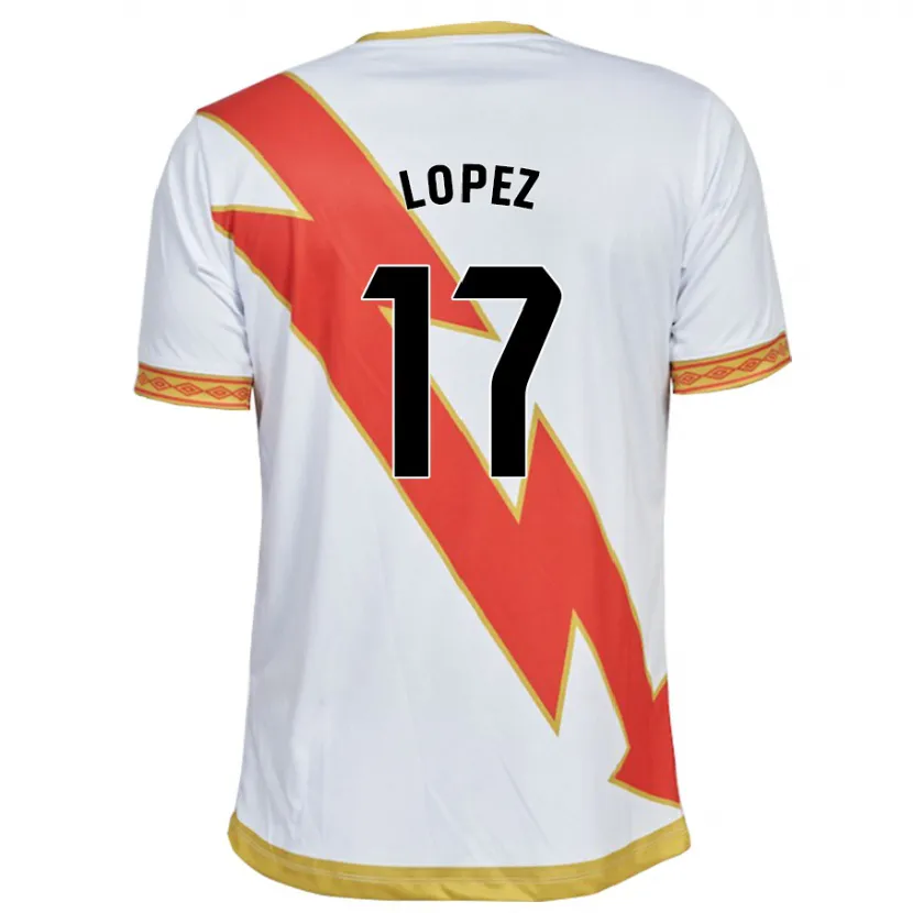 Danxen Hombre Camiseta Unai López #17 Blanco 1ª Equipación 2023/24 La Camisa