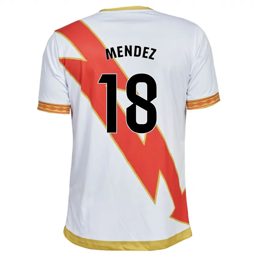 Danxen Hombre Camiseta Diego Méndez #18 Blanco 1ª Equipación 2023/24 La Camisa