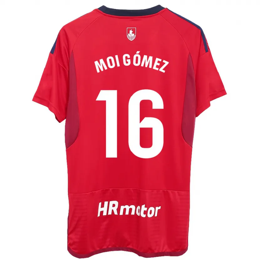 Danxen Hombre Camiseta Moi Gómez #16 Rojo 1ª Equipación 2023/24 La Camisa