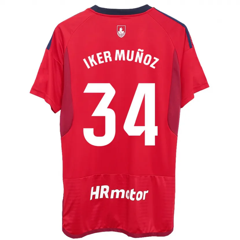 Danxen Hombre Camiseta Iker Muñoz #34 Rojo 1ª Equipación 2023/24 La Camisa