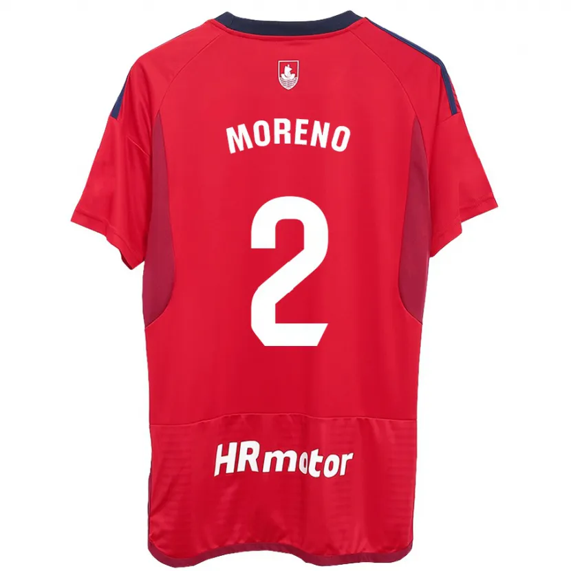 Danxen Hombre Camiseta Jorge Moreno #27 Rojo 1ª Equipación 2023/24 La Camisa