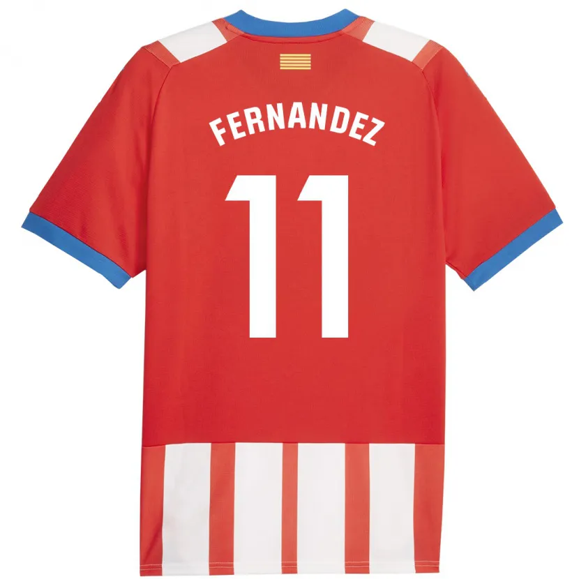 Danxen Hombre Camiseta Valery Fernández #11 Rojo Blanco 1ª Equipación 2023/24 La Camisa