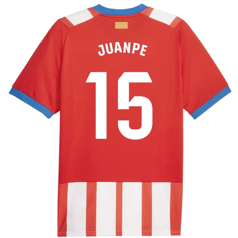 Danxen Hombre Camiseta Juanpe #15 Rojo Blanco 1ª Equipación 2023/24 La Camisa