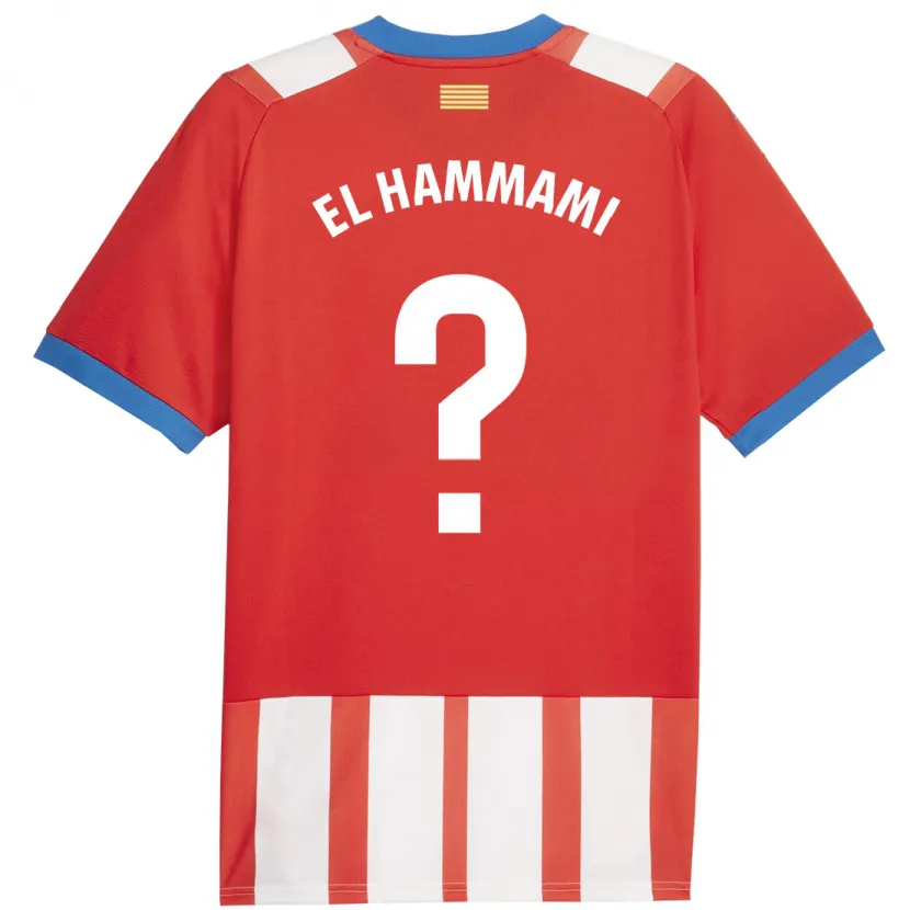 Danxen Hombre Camiseta Ayoub El Hammami #0 Rojo Blanco 1ª Equipación 2023/24 La Camisa