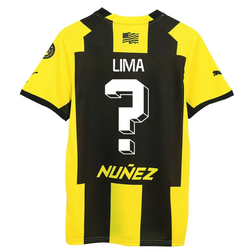 Danxen Hombre Camiseta Jhonatan Lima #0 Amarillo Negro 1ª Equipación 2023/24 La Camisa