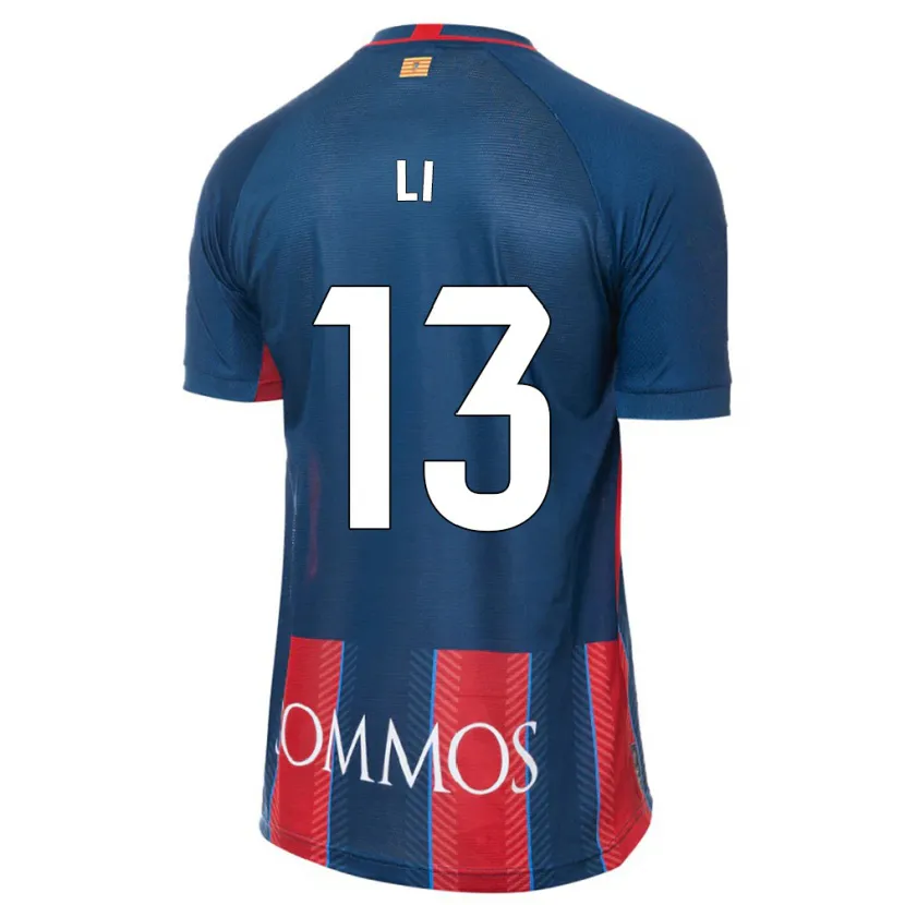 Danxen Hombre Camiseta Changyi Li #13 Armada 1ª Equipación 2023/24 La Camisa