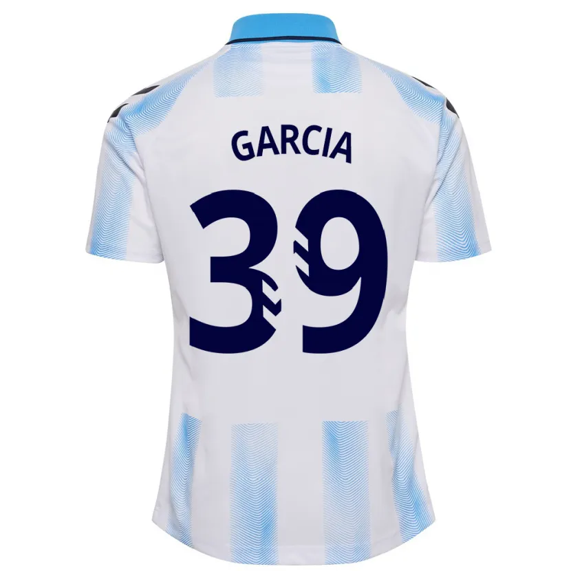 Danxen Hombre Camiseta Claudia García #39 Blanco Azul 1ª Equipación 2023/24 La Camisa