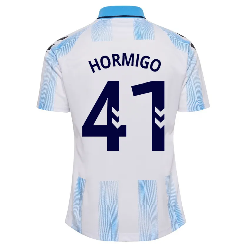 Danxen Hombre Camiseta Cintia Hormigo #41 Blanco Azul 1ª Equipación 2023/24 La Camisa