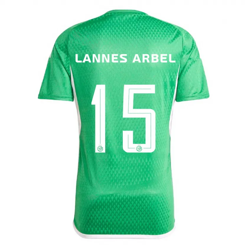 Danxen Hombre Camiseta Tomer Lannes Arbel #15 Blanco Azul 1ª Equipación 2023/24 La Camisa