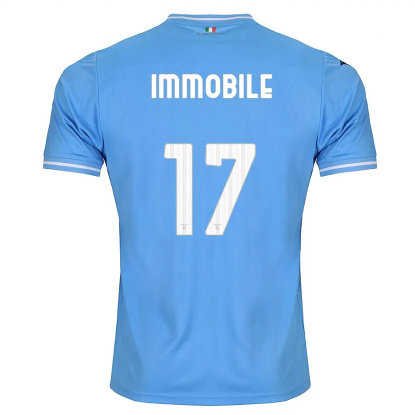 Danxen Hombre Camiseta Ciro Immobile #17 Azul 1ª Equipación 2023/24 La Camisa