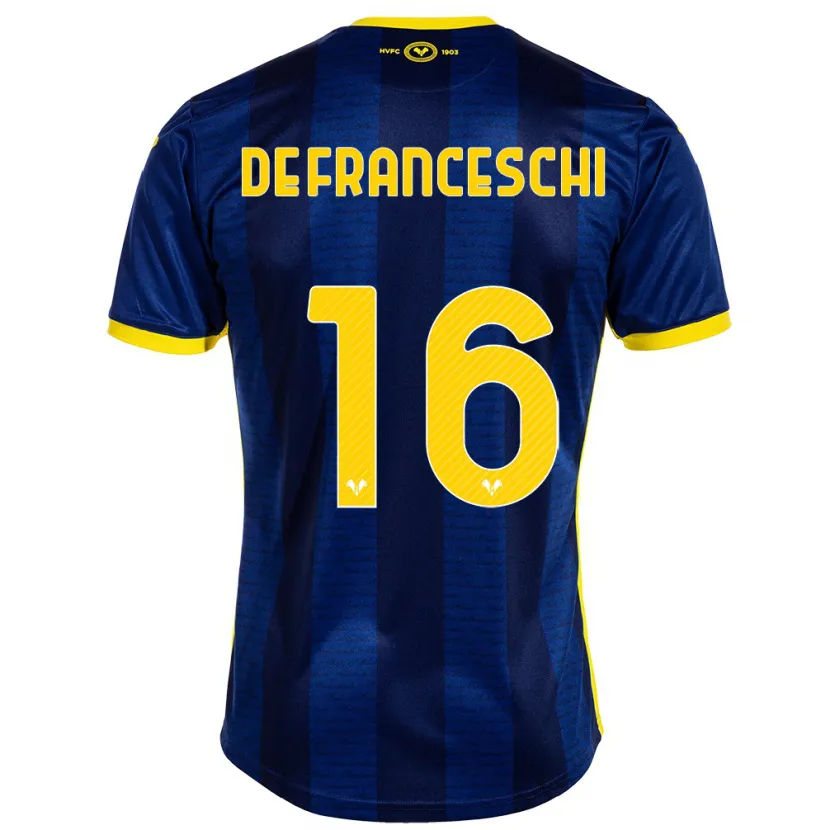 Danxen Hombre Camiseta Edoardo De Franceschi #16 Armada 1ª Equipación 2023/24 La Camisa