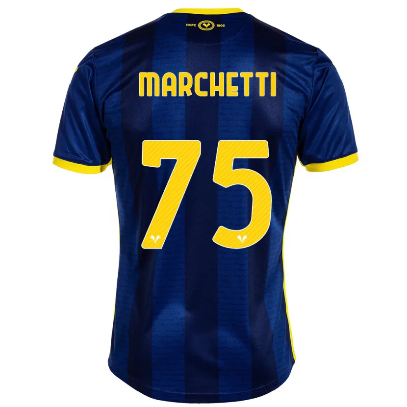 Danxen Hombre Camiseta Nicolò Marchetti #75 Armada 1ª Equipación 2023/24 La Camisa