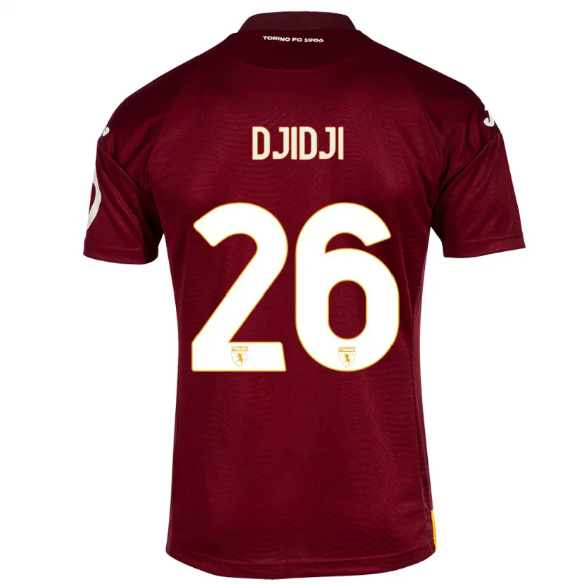 Danxen Hombre Camiseta Koffi Djidji #26 Rojo Oscuro 1ª Equipación 2023/24 La Camisa