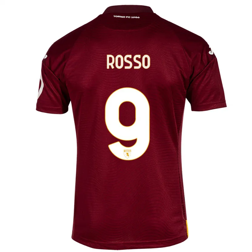 Danxen Hombre Camiseta Eleonora Rosso #9 Rojo Oscuro 1ª Equipación 2023/24 La Camisa