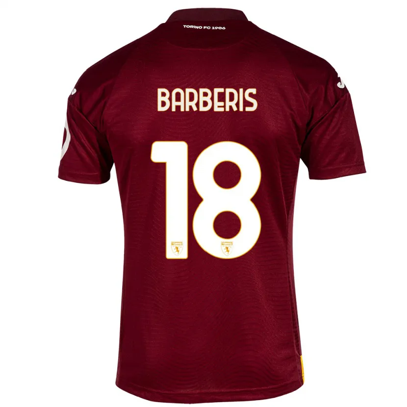 Danxen Hombre Camiseta Laura Barberis #18 Rojo Oscuro 1ª Equipación 2023/24 La Camisa