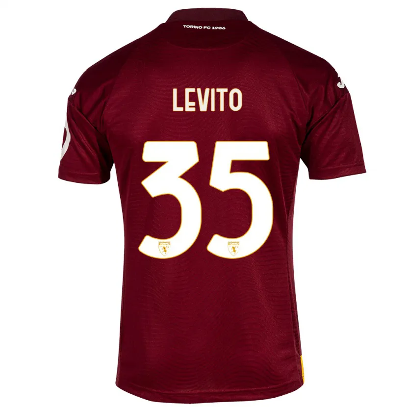 Danxen Hombre Camiseta Isabeau Levito #35 Rojo Oscuro 1ª Equipación 2023/24 La Camisa