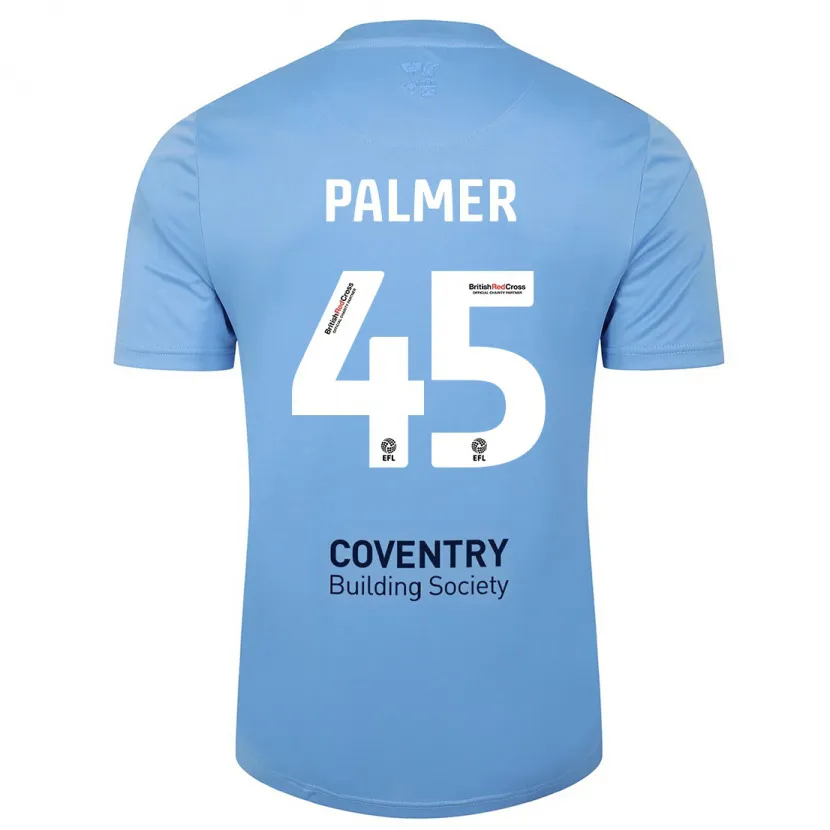 Danxen Hombre Camiseta Kasey Palmer #45 Cielo Azul 1ª Equipación 2023/24 La Camisa