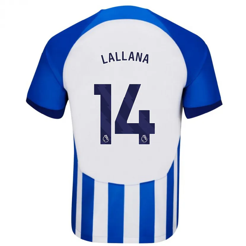 Danxen Hombre Camiseta Adam Lallana #14 Azul 1ª Equipación 2023/24 La Camisa