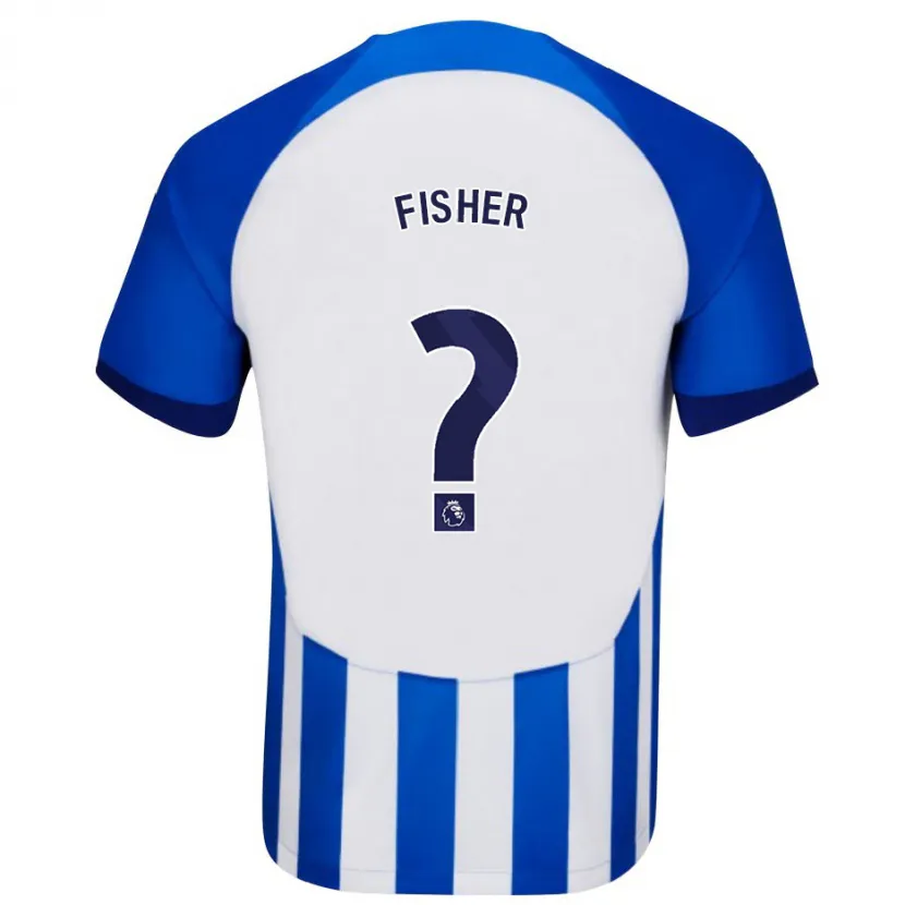 Danxen Hombre Camiseta Hugo Fisher #0 Azul 1ª Equipación 2023/24 La Camisa