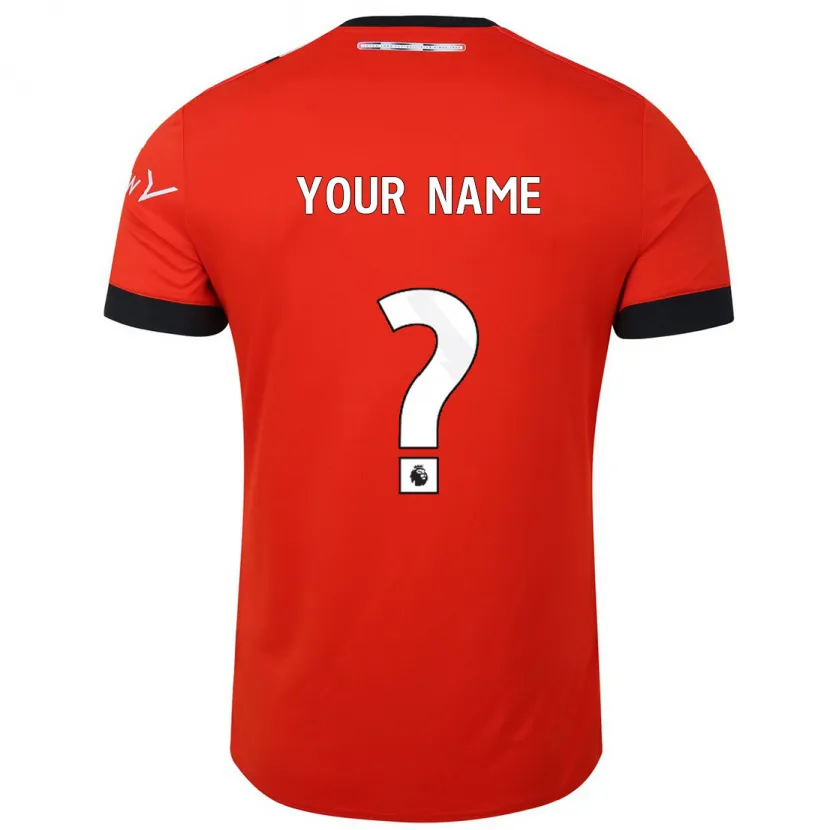 Danxen Hombre Camiseta Su Nombre #0 Rojo 1ª Equipación 2023/24 La Camisa