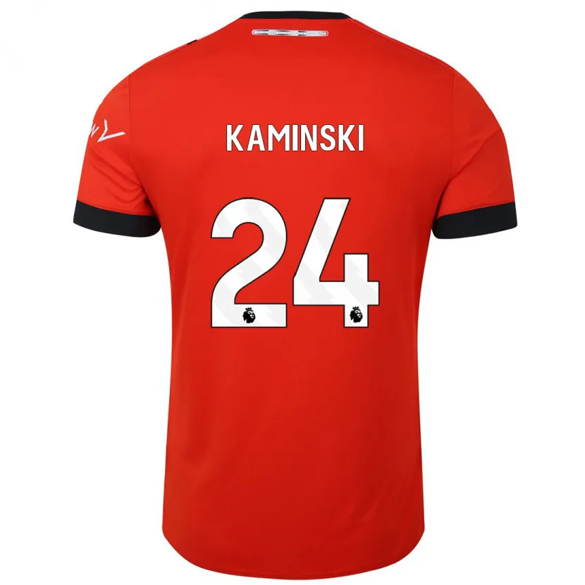 Danxen Hombre Camiseta Thomas Kaminski #24 Rojo 1ª Equipación 2023/24 La Camisa