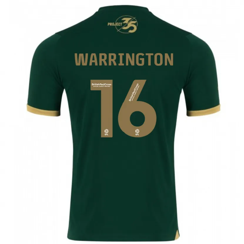 Danxen Hombre Camiseta Lewis Warrington #16 Verde 1ª Equipación 2023/24 La Camisa