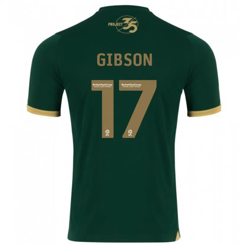 Danxen Hombre Camiseta Lewis Gibson #17 Verde 1ª Equipación 2023/24 La Camisa