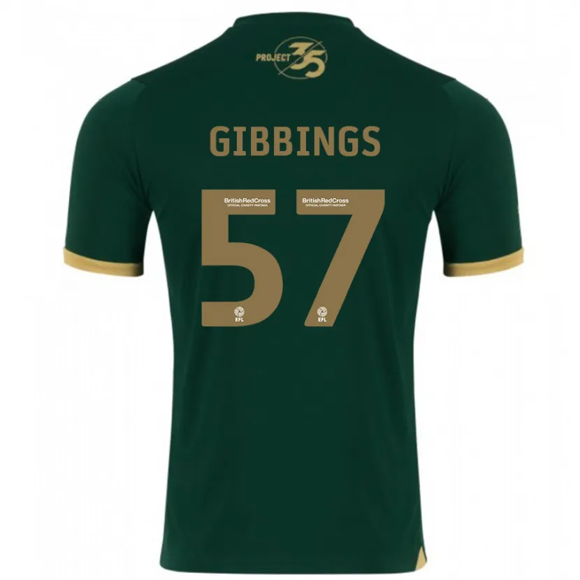 Danxen Hombre Camiseta Cole Gibbings #57 Verde 1ª Equipación 2023/24 La Camisa