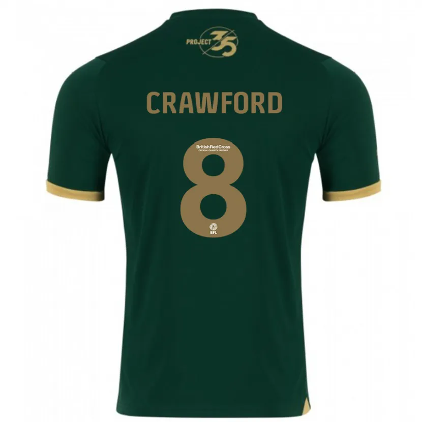 Danxen Hombre Camiseta Imy Crawford #8 Verde 1ª Equipación 2023/24 La Camisa