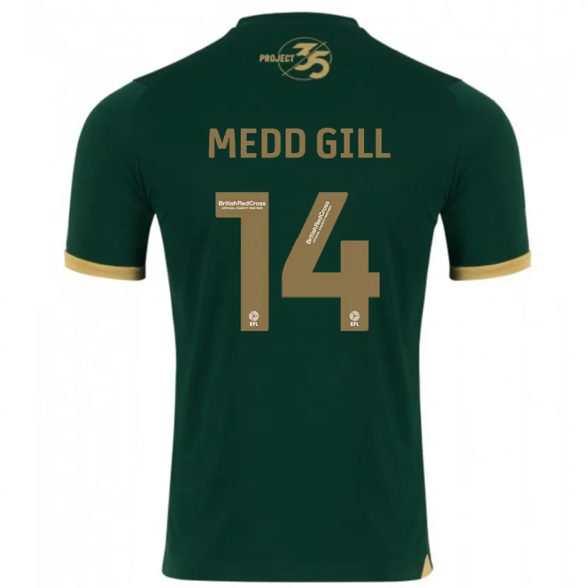 Danxen Hombre Camiseta Tamsin Medd-Gill #14 Verde 1ª Equipación 2023/24 La Camisa