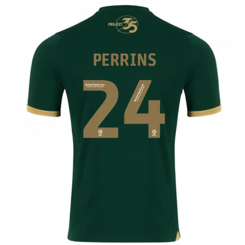 Danxen Hombre Camiseta Grace Perrins #24 Verde 1ª Equipación 2023/24 La Camisa