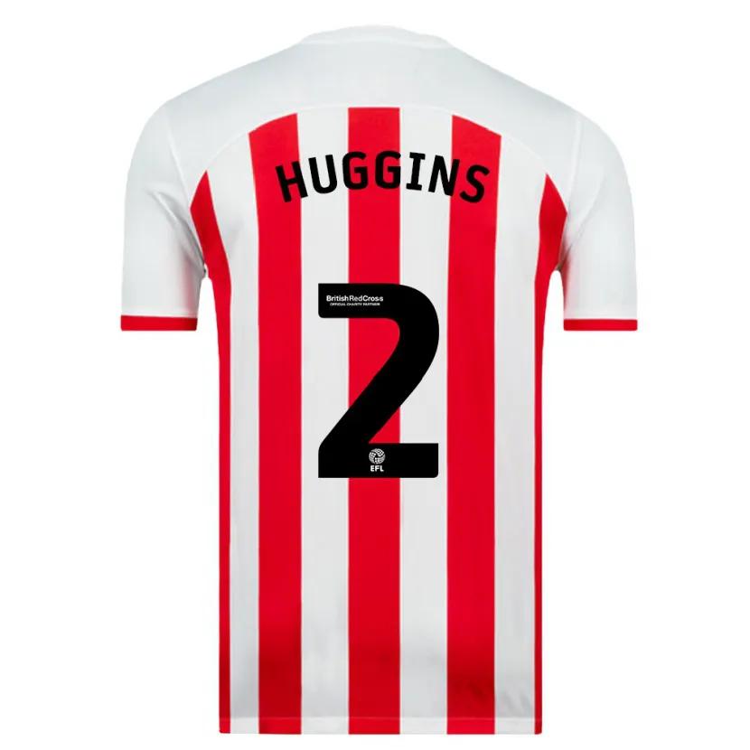 Danxen Hombre Camiseta Niall Huggins #2 Blanco 1ª Equipación 2023/24 La Camisa