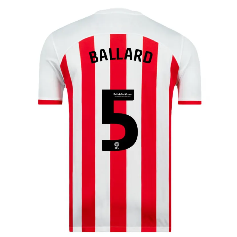 Danxen Hombre Camiseta Daniel Ballard #5 Blanco 1ª Equipación 2023/24 La Camisa